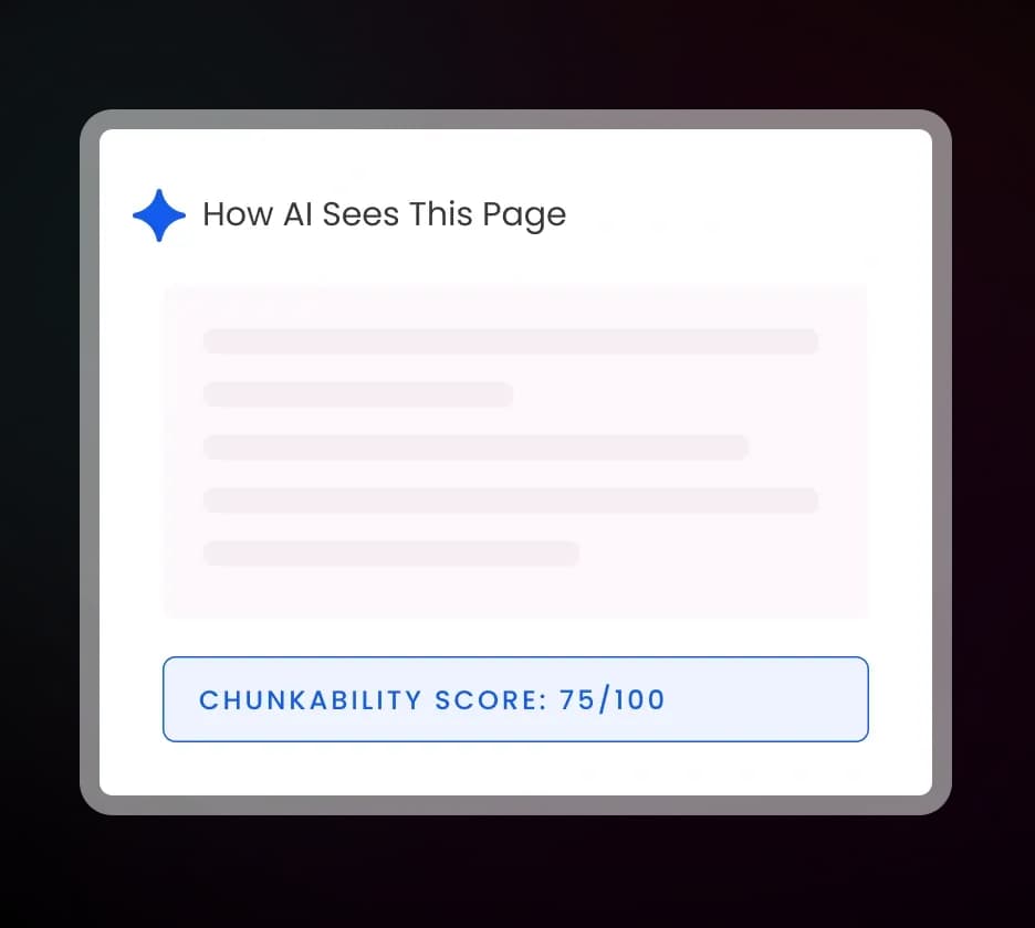 Chunkability and Structure
